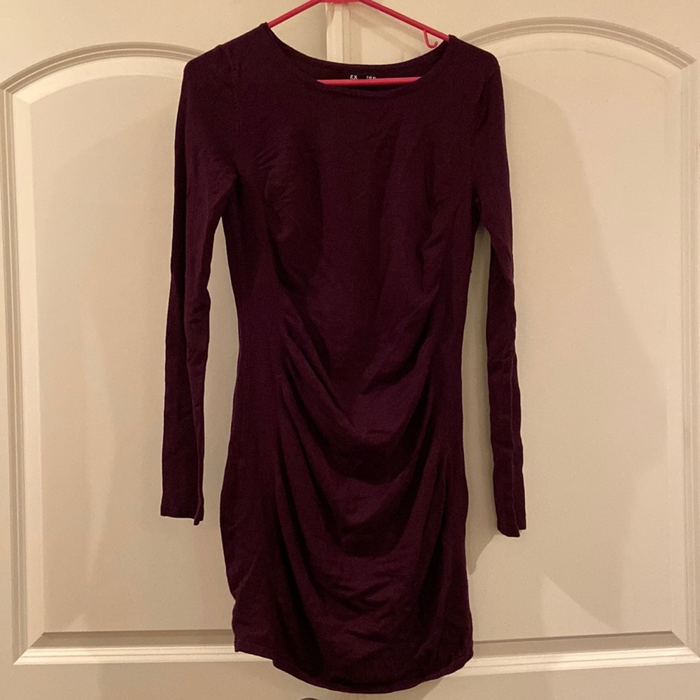 Eggplant Express Sweater Dress
